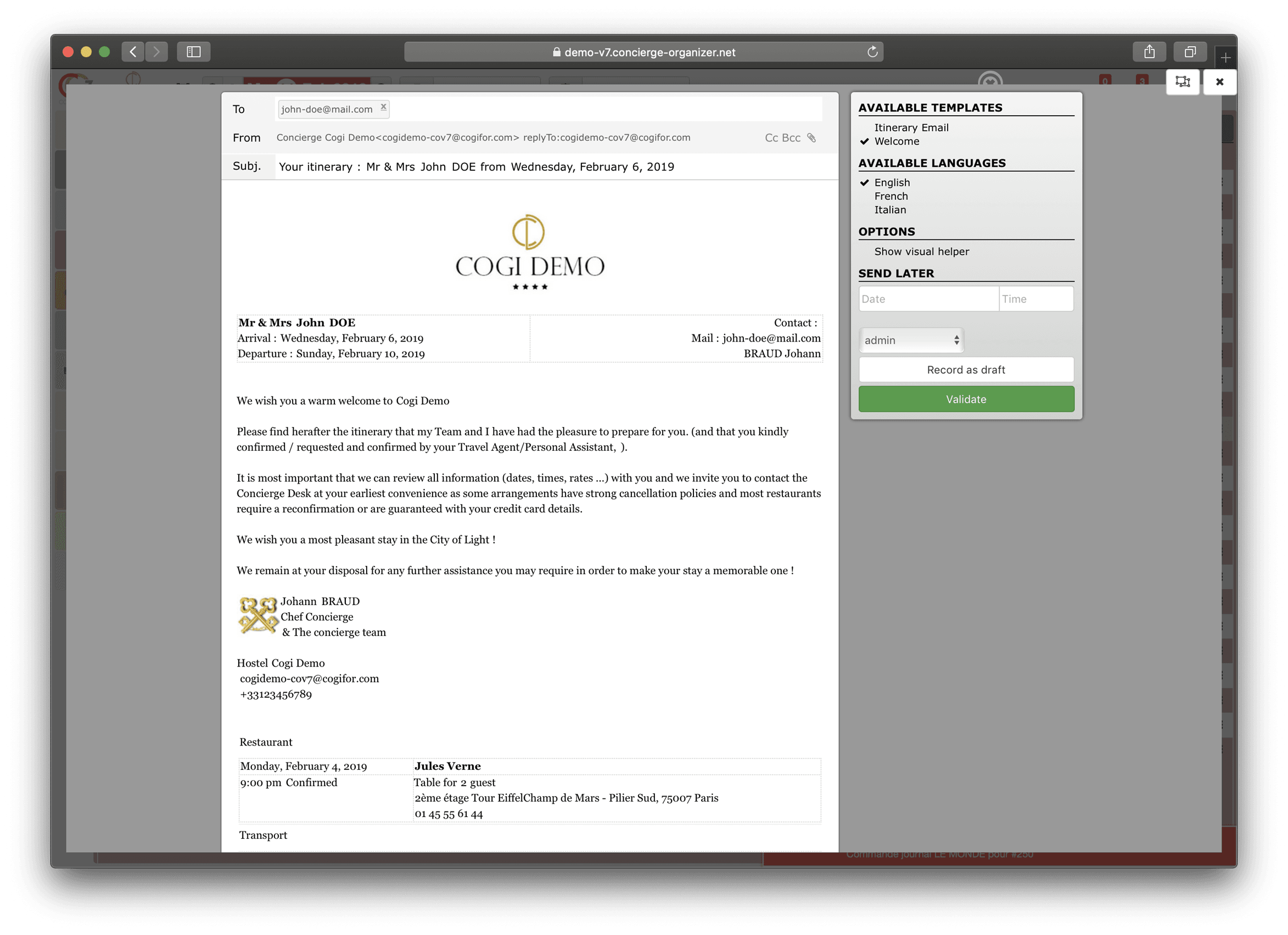 Concierge Organizer product image 2