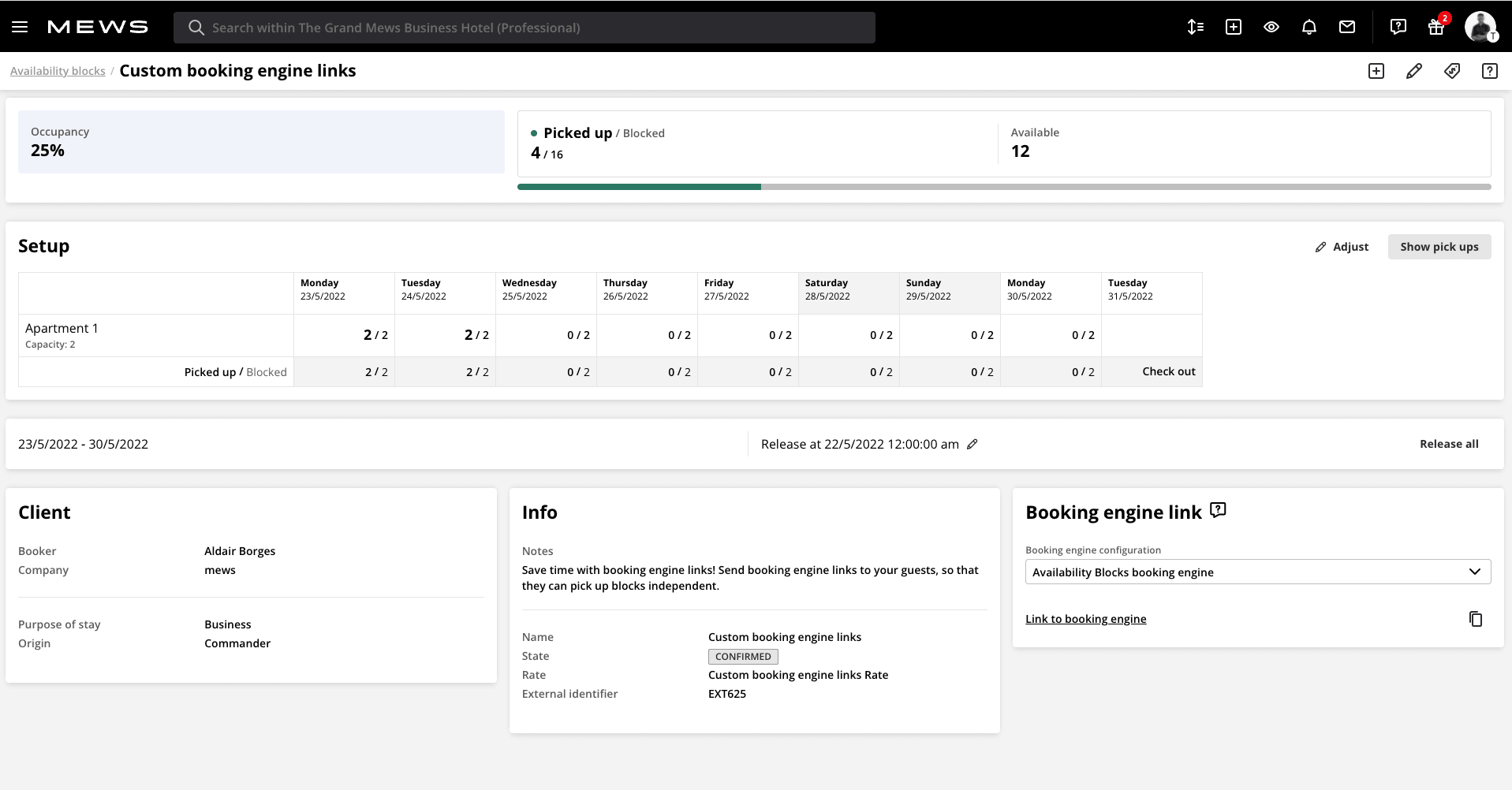 Availability Blocks booking engine link product image 1