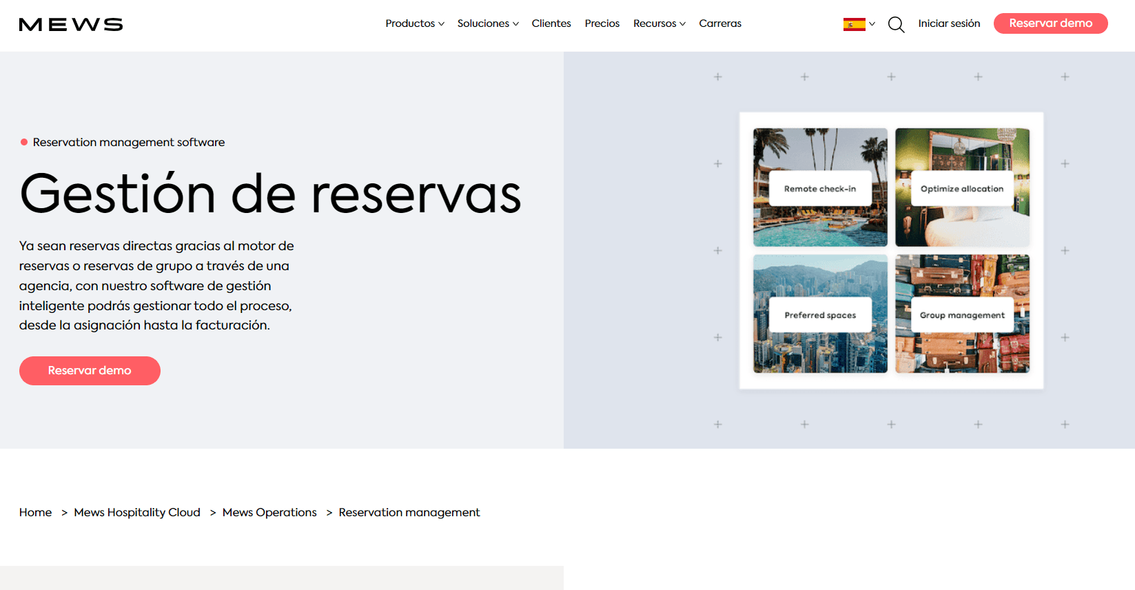 gestion de reservas