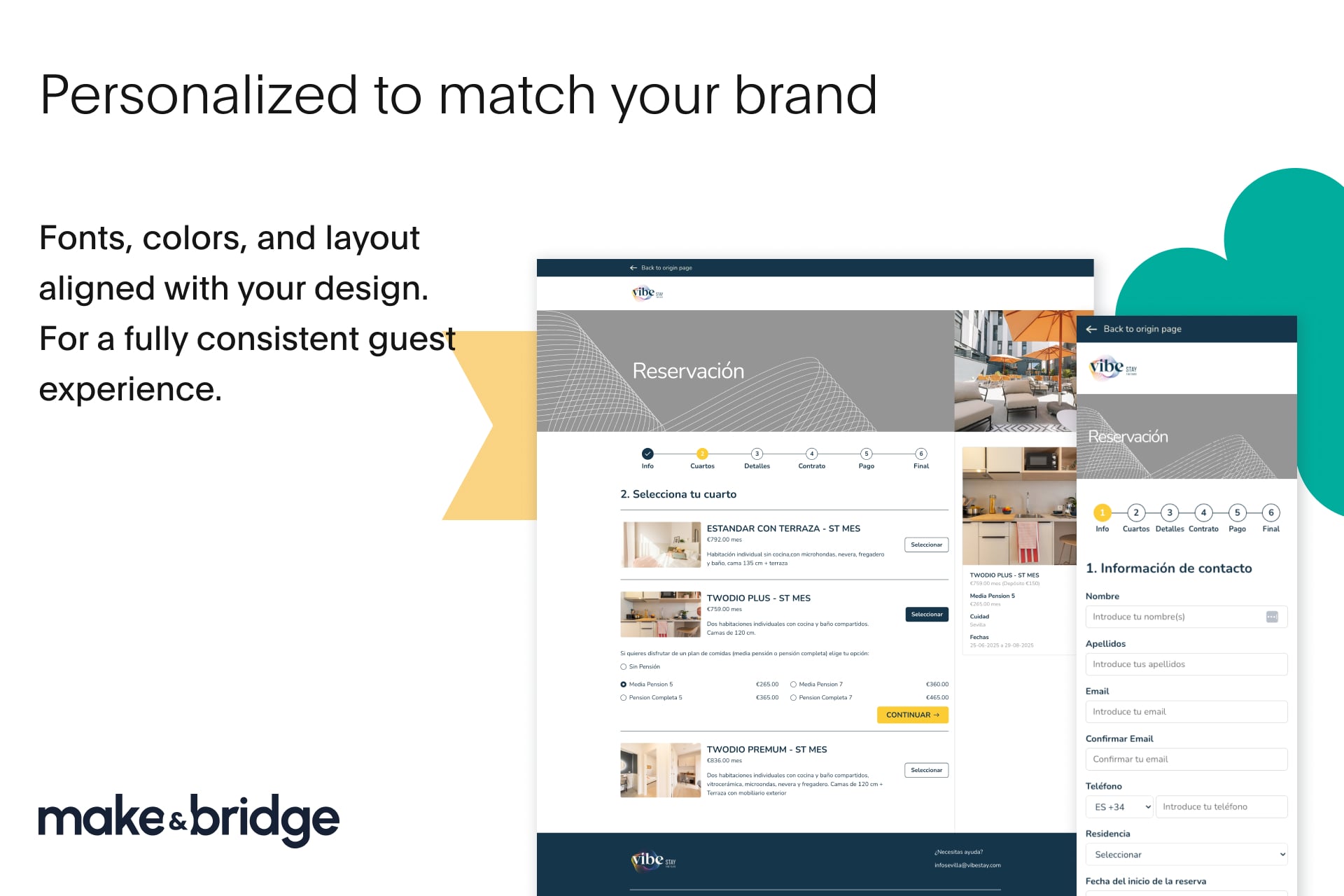 Custom booking & onboarding form by Make&Bridge product image 1