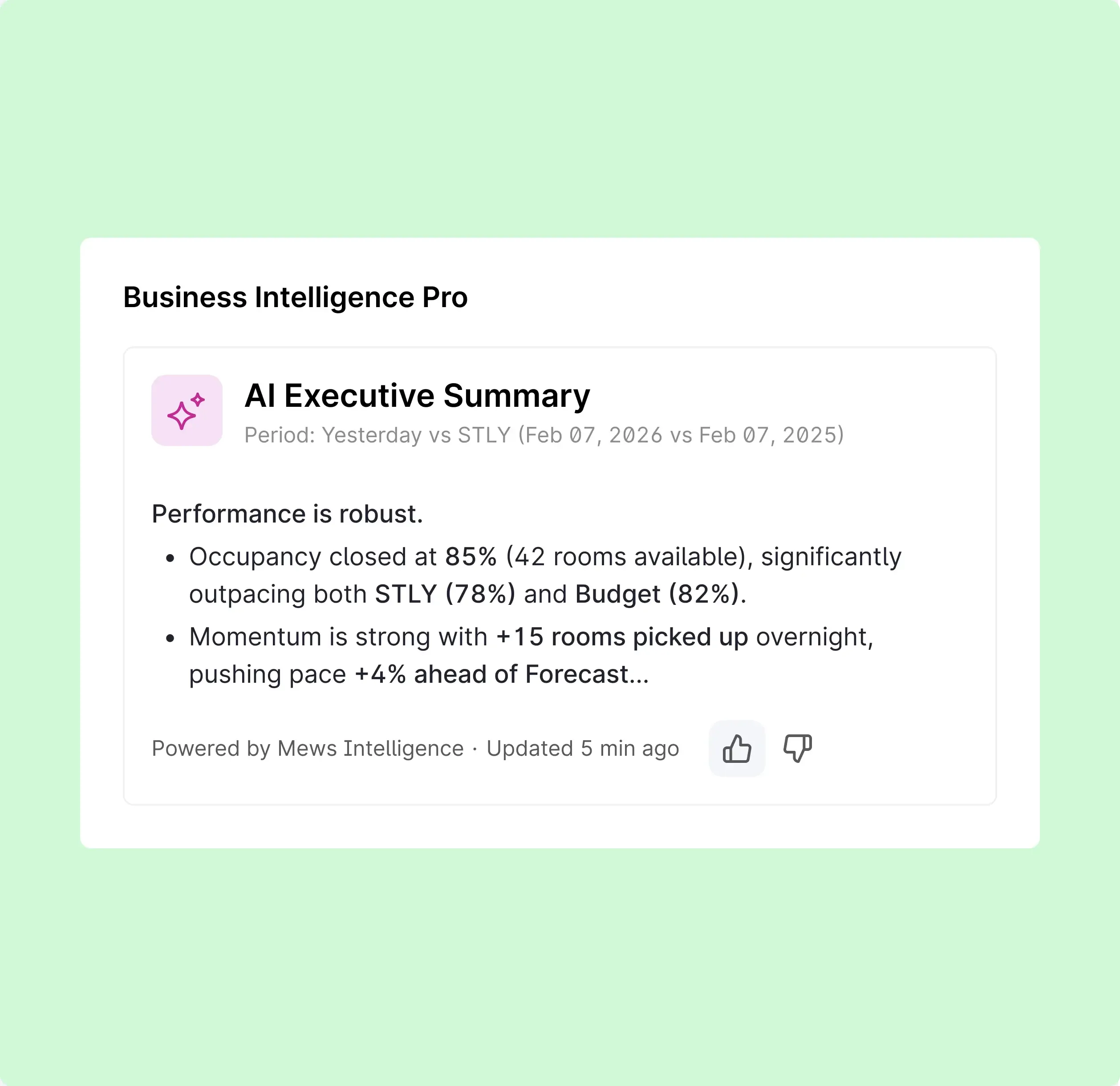 AI that summarizes your performance