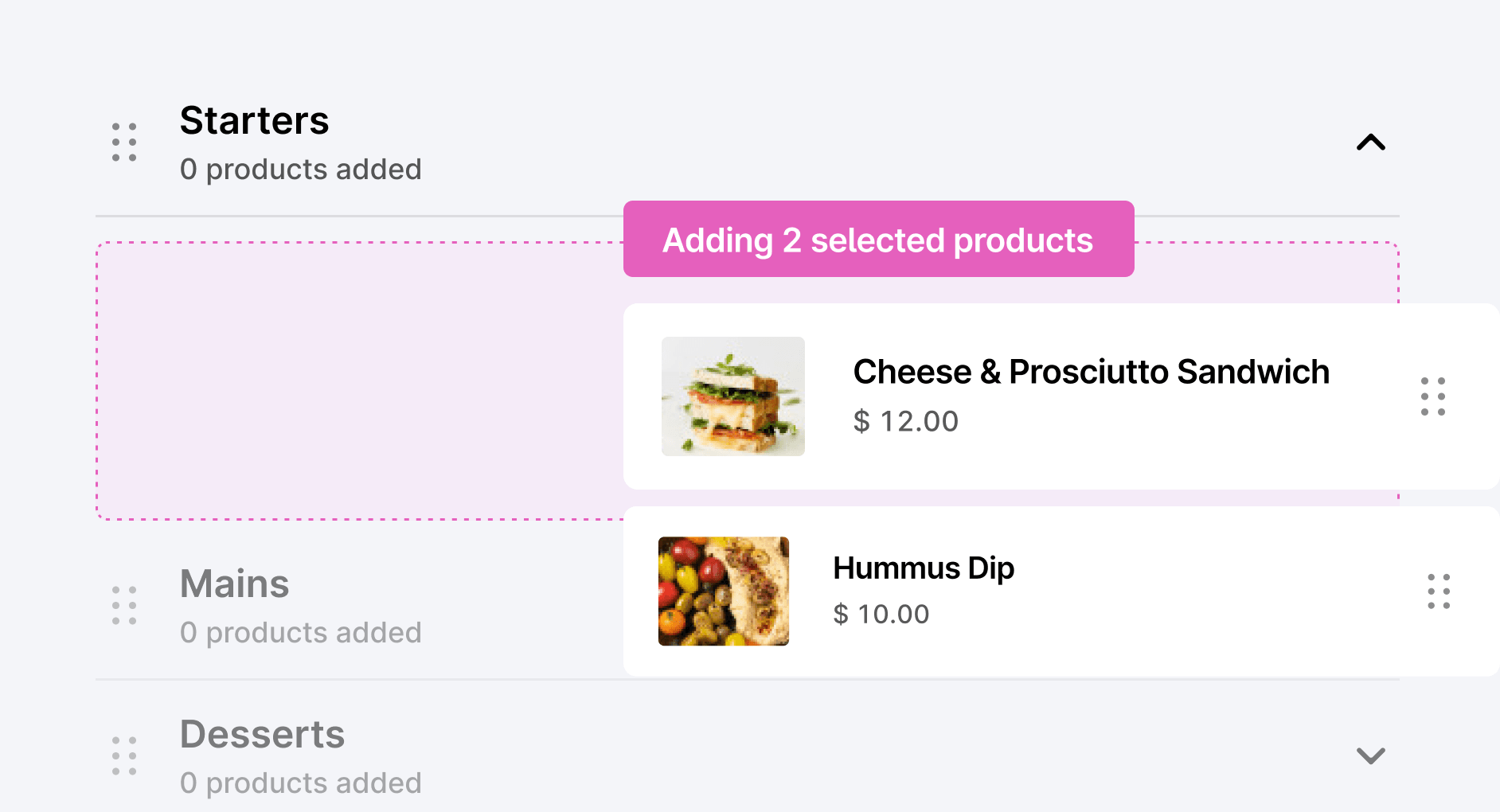 Build and update menus-2
