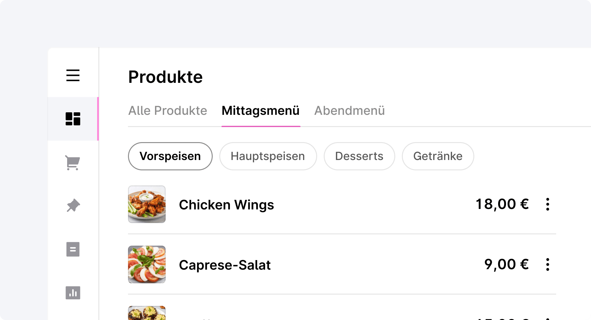 Manage tables