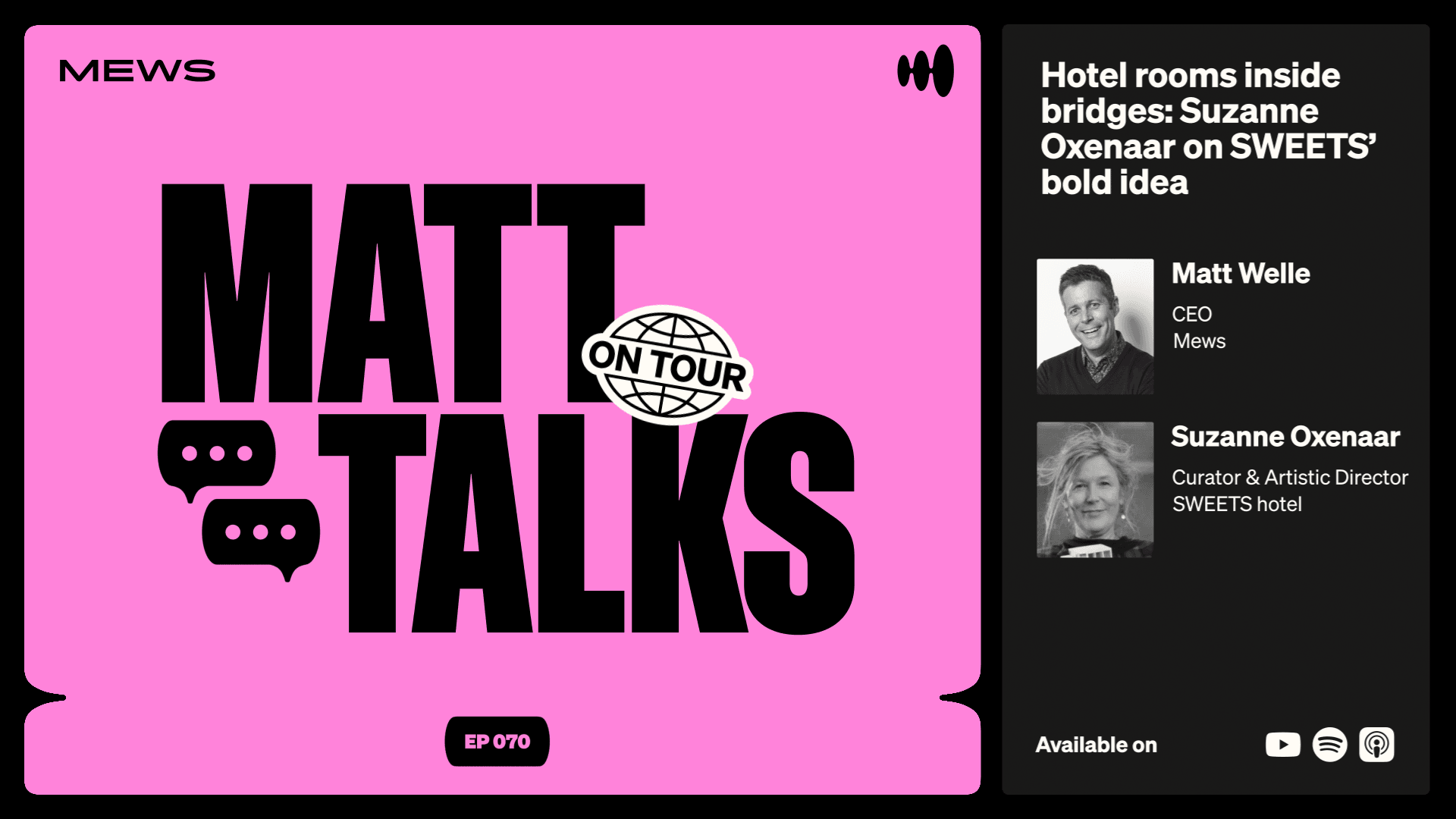 Matt Talks Ep. 70 Suzanne Oxenaar