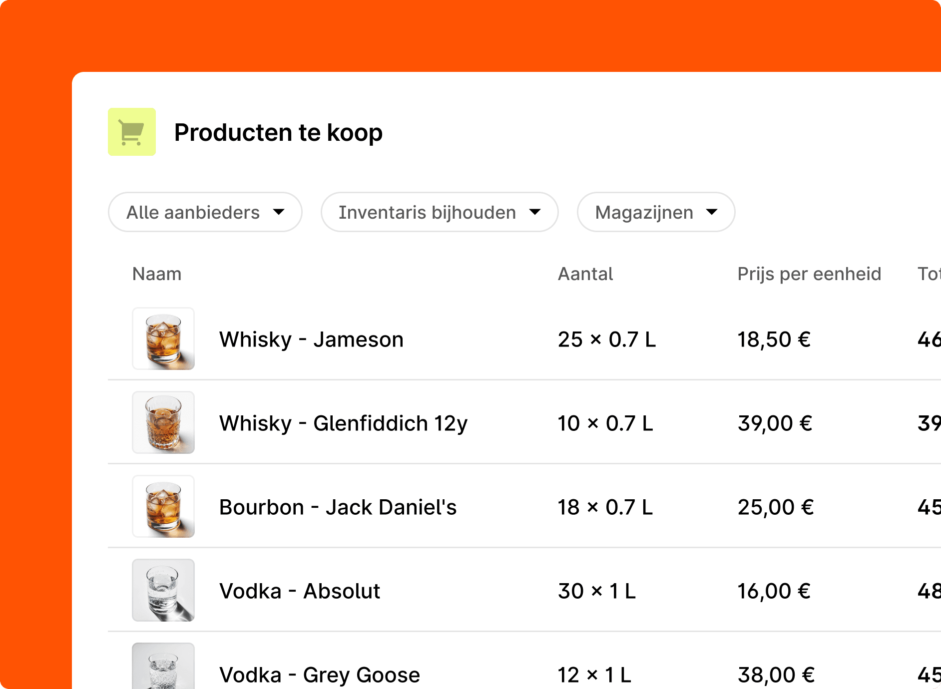 Beheer je voorraad