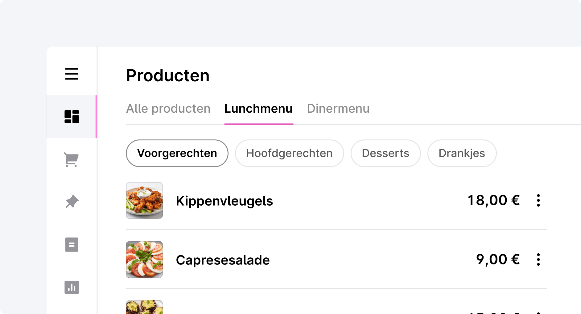 Manage tables