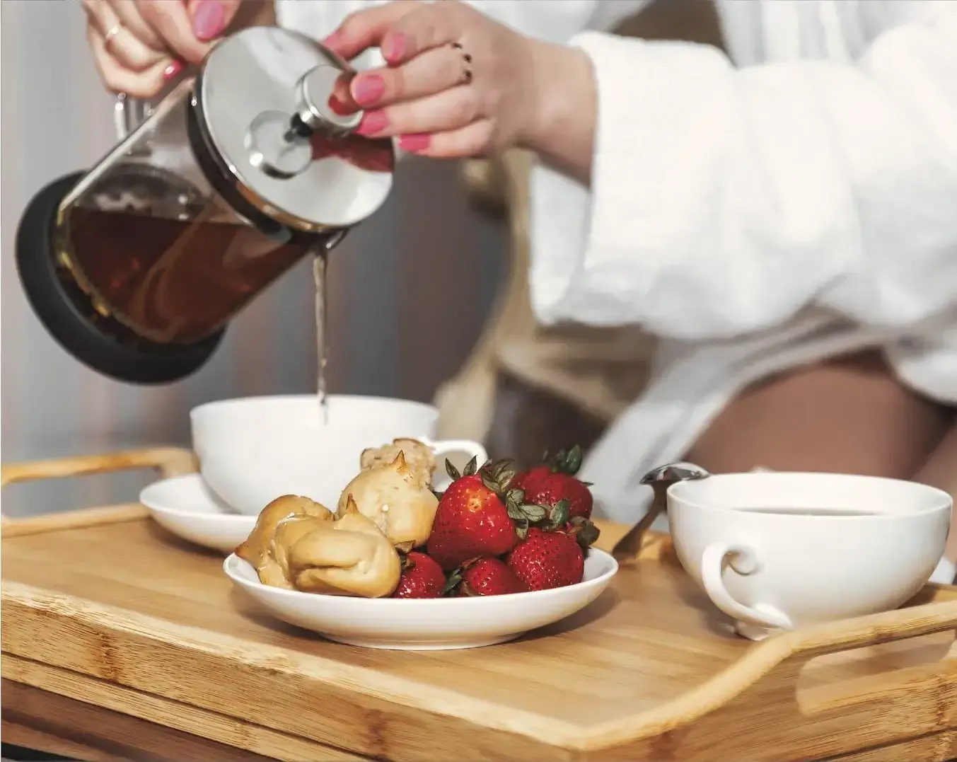 hotelfruhstuck ans bett oder buffet