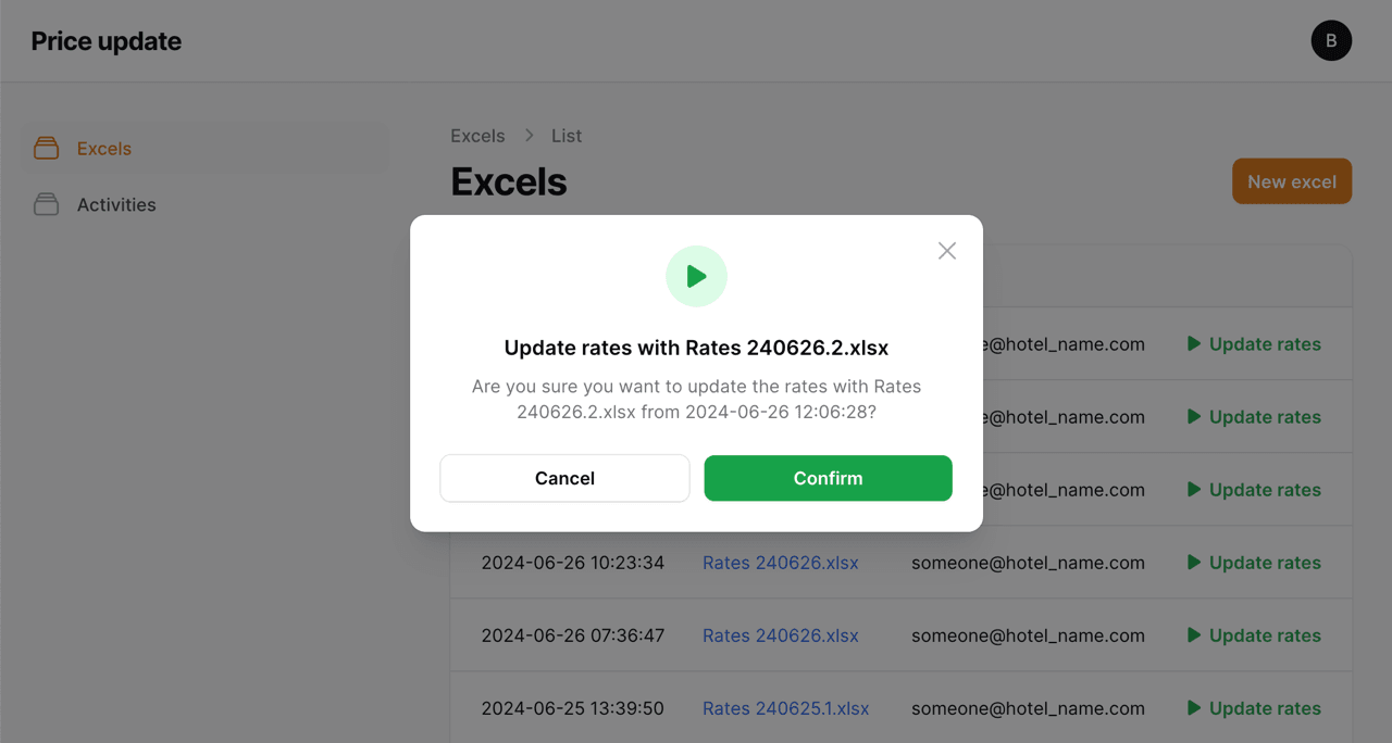 EXCELRATE — Bulk Price Update product image 3