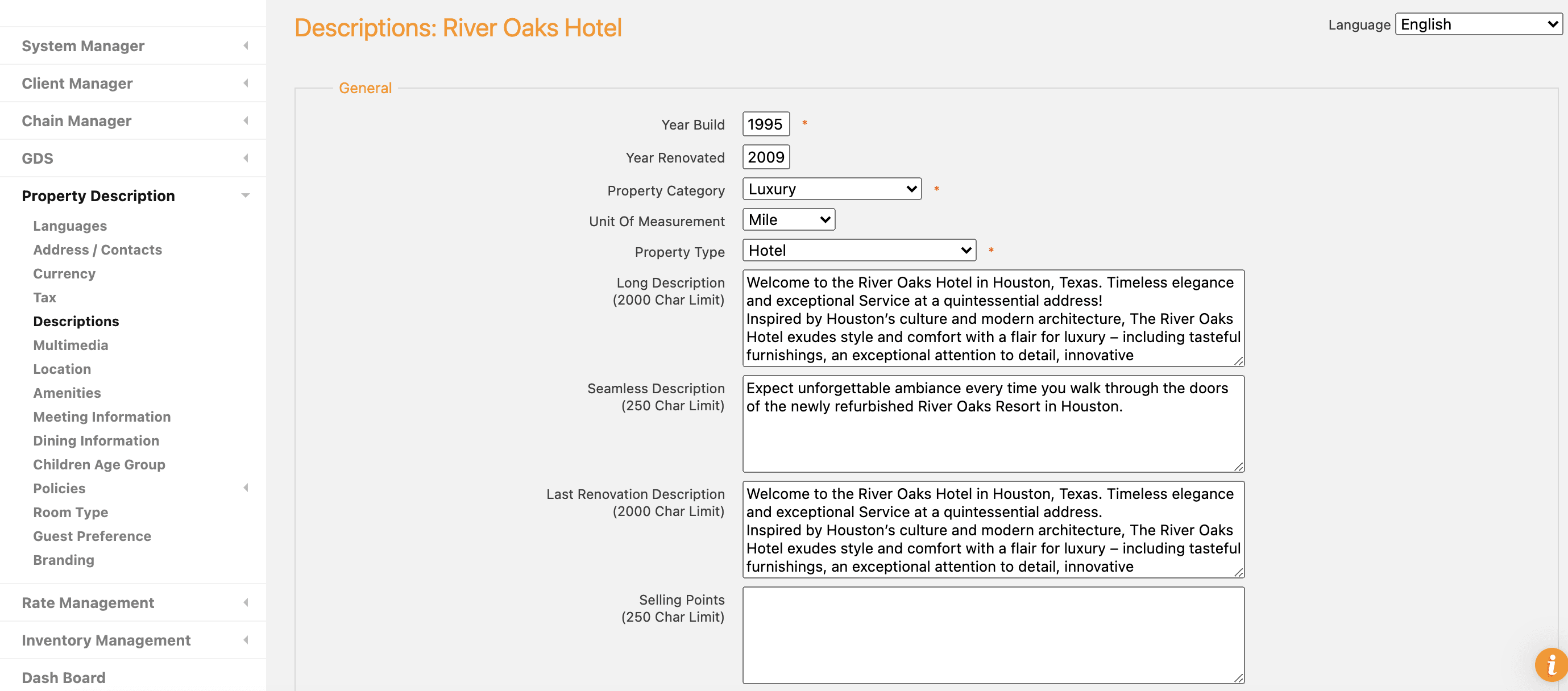 SHR Central Reservation System (CRS) product image 2