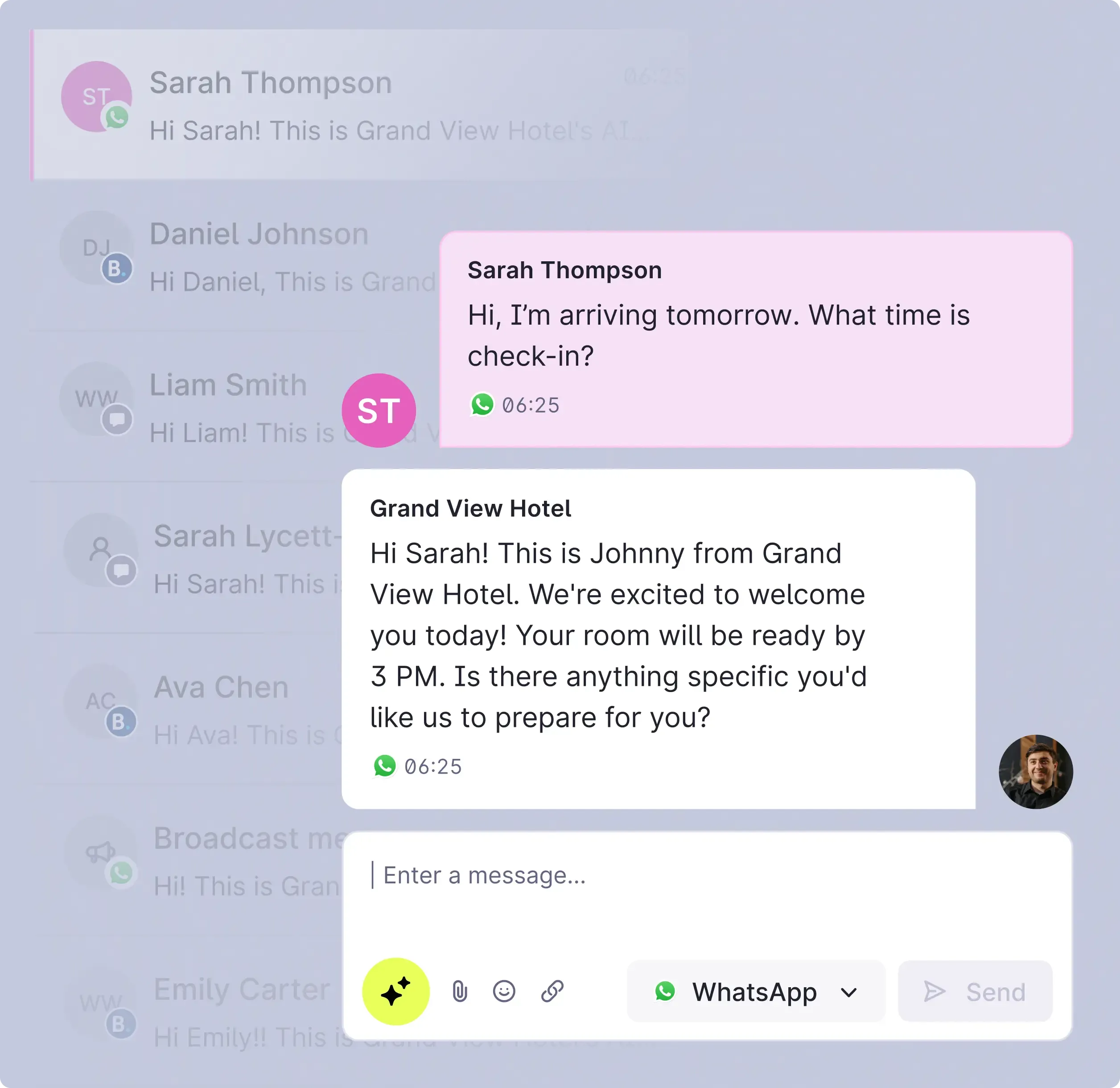 The inbox your guests deserve