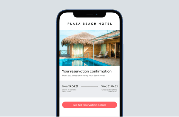 Beach booking details