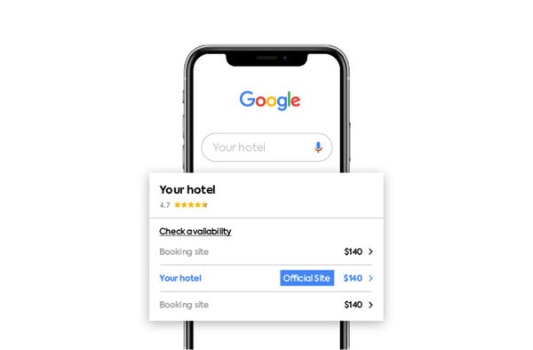 Google Hotel Search optimal nutzen mit Mews hero image