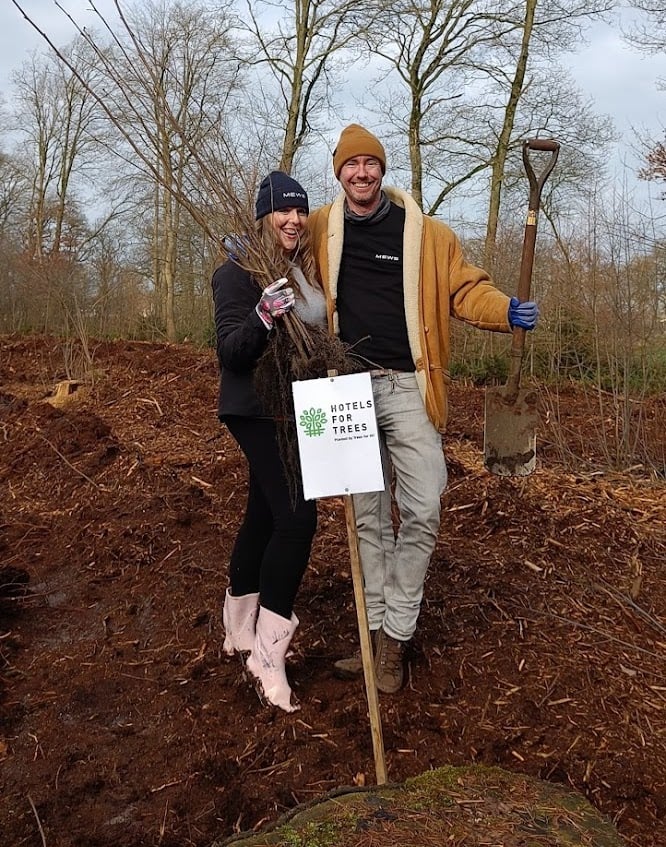 Mews Hotel for Trees planting