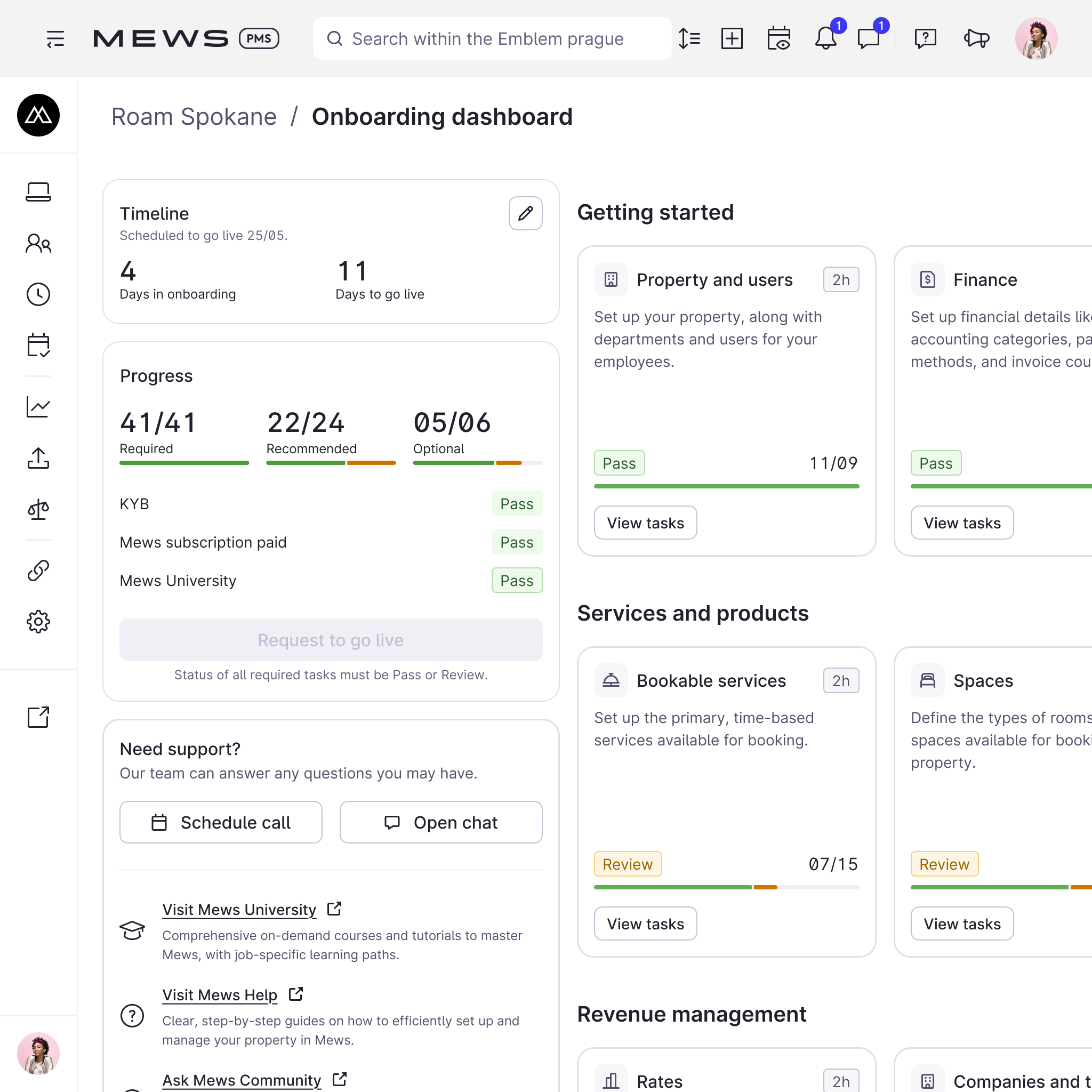 Onboarding dashboard - Onboarding square 