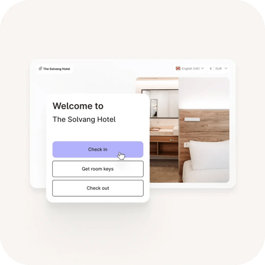 Online check-in render linen 
