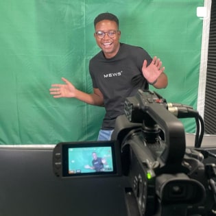 Aldair Borges during filming