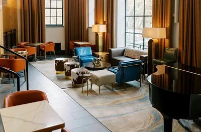Reception of a hotel