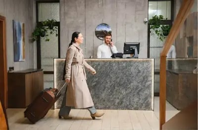 recepción de hotel