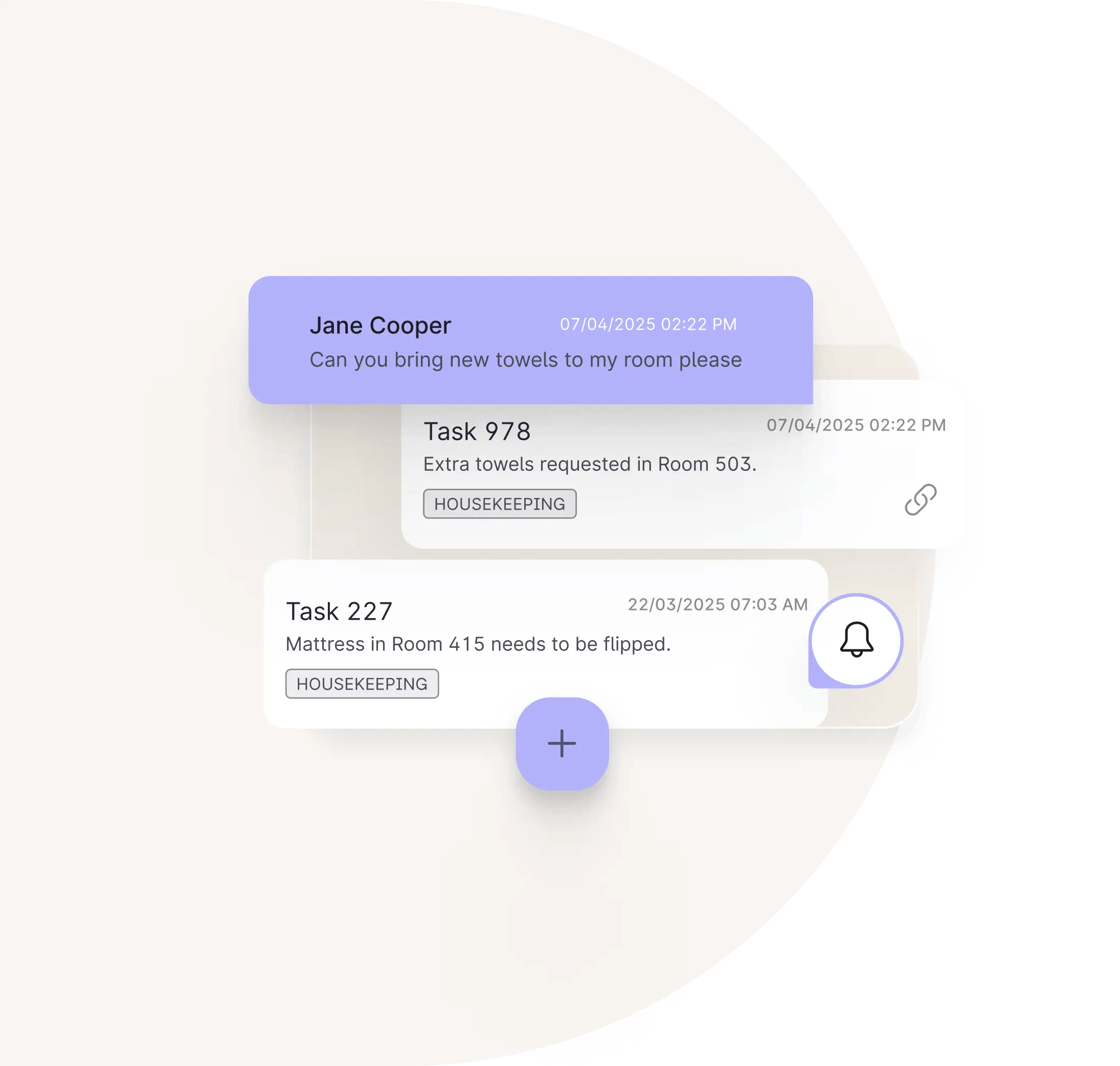 housekeeping real time updates GB