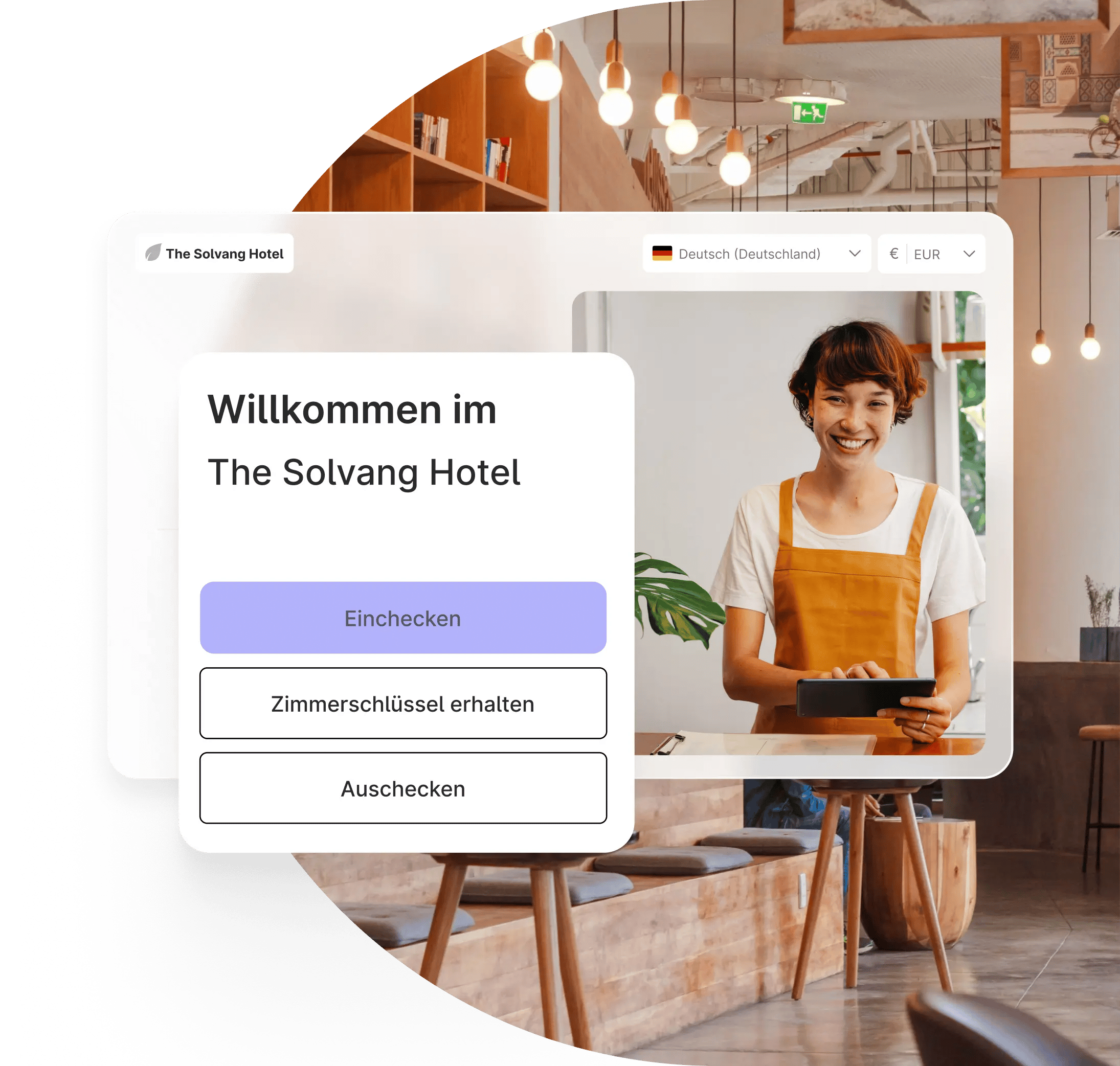 Check-in Kiosk mit Selbstbedienung