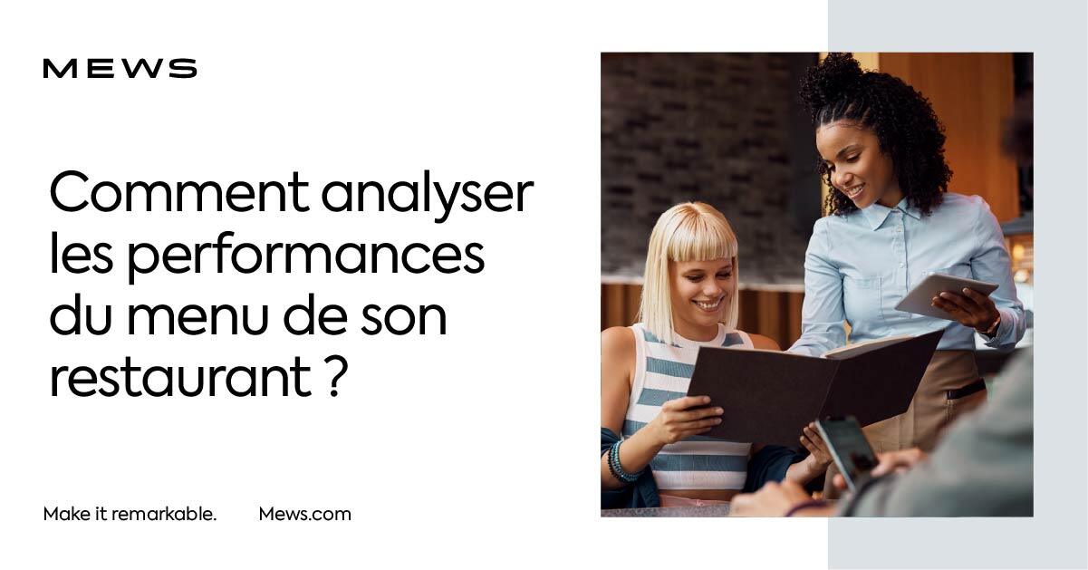 Analyser les performances du menu de son restaurant
